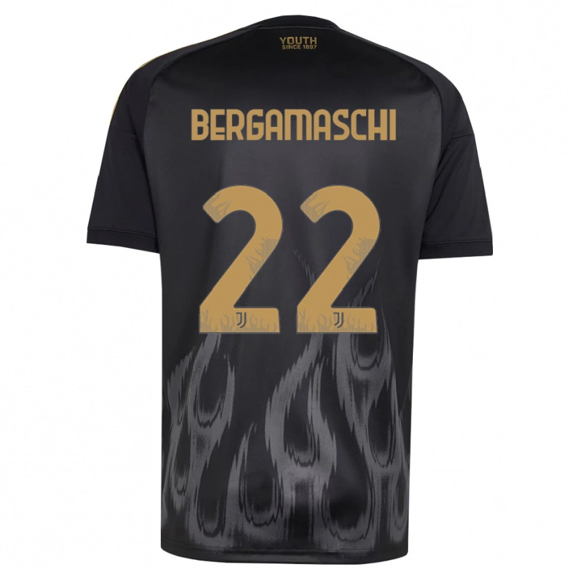 Danxen Femme Maillot Valentina Bergamaschi #22 Noir Marron Troisieme 2026/27 T-Shirt