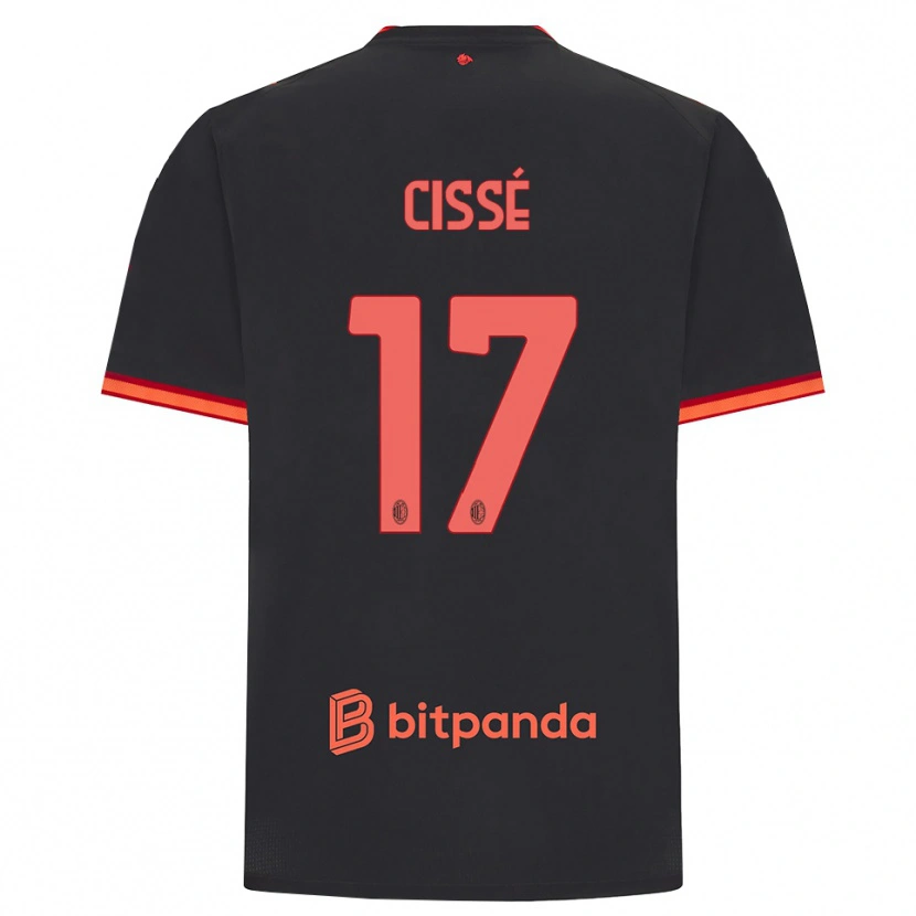Danxen Femme Maillot Maiga-Hamadoun Cissé #17 Rouge Noir Troisieme 2026/27 T-Shirt