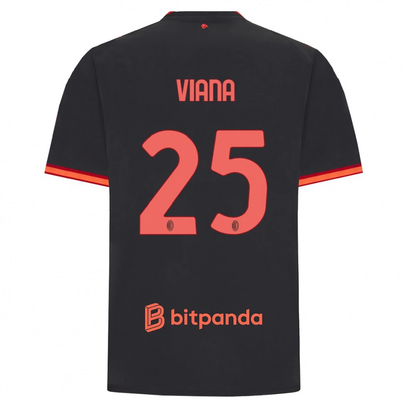 Danxen Femme Maillot Viana Seedorf #25 Rouge Noir Troisieme 2026/27 T-Shirt