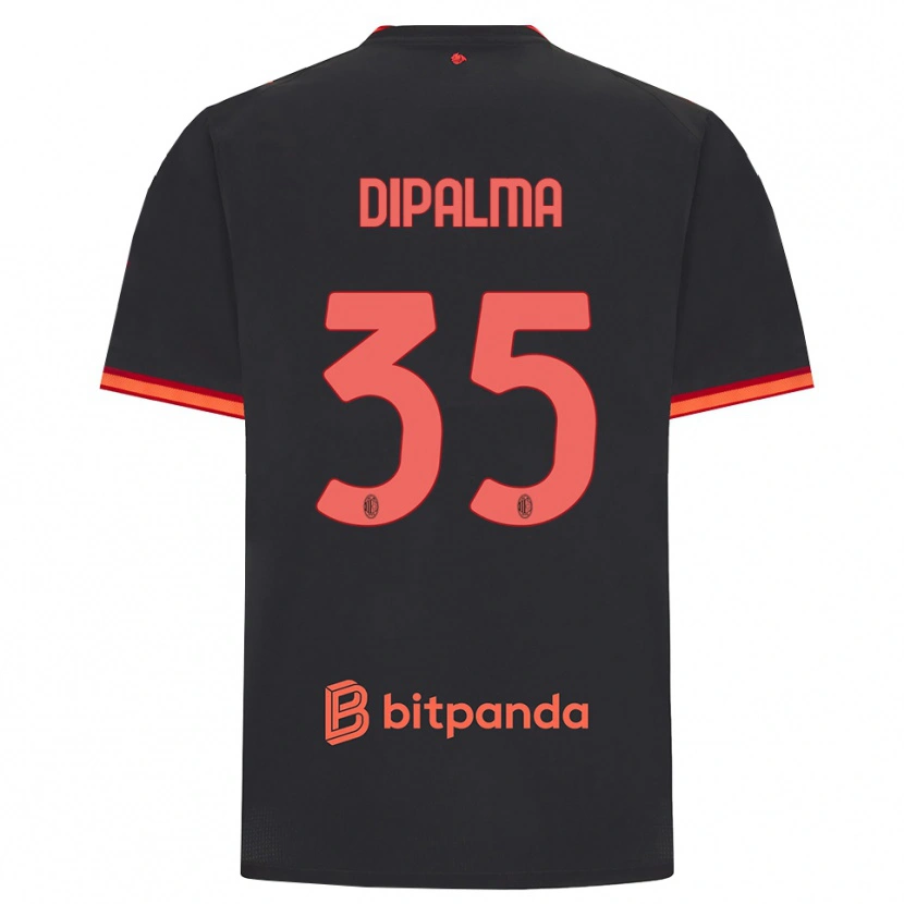 Danxen Femme Maillot Matteo Dipalma #35 Rouge Noir Troisieme 2026/27 T-Shirt