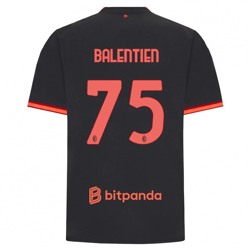 Danxen Femme Maillot Cheveyo Balentien #75 Rouge Noir Troisieme 2026/27 T-Shirt