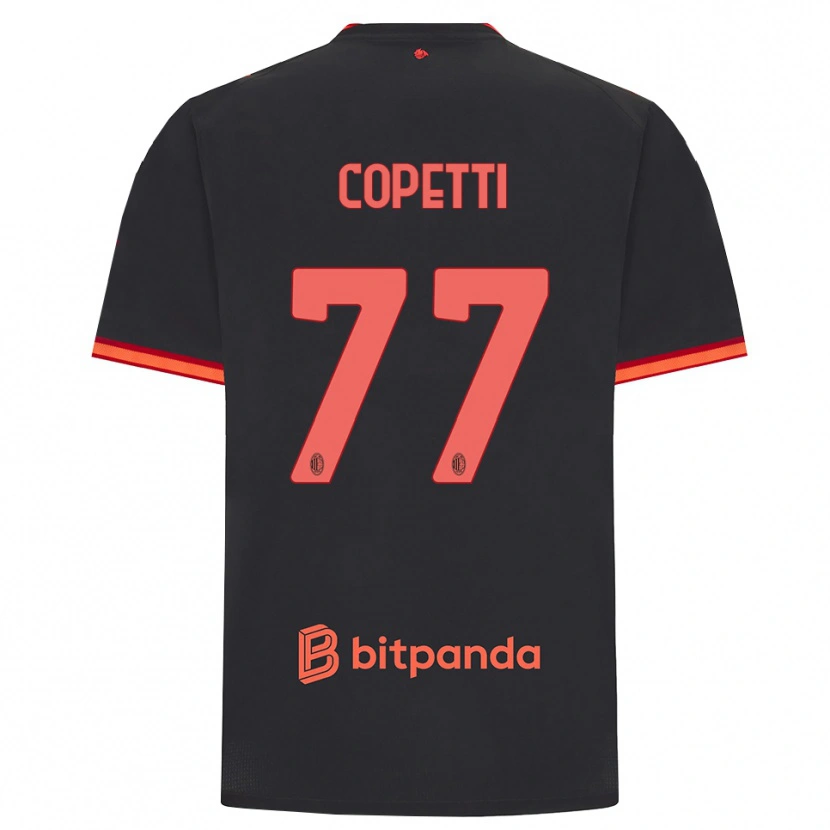 Danxen Femme Maillot Matilde Copetti #77 Rouge Noir Troisieme 2026/27 T-Shirt