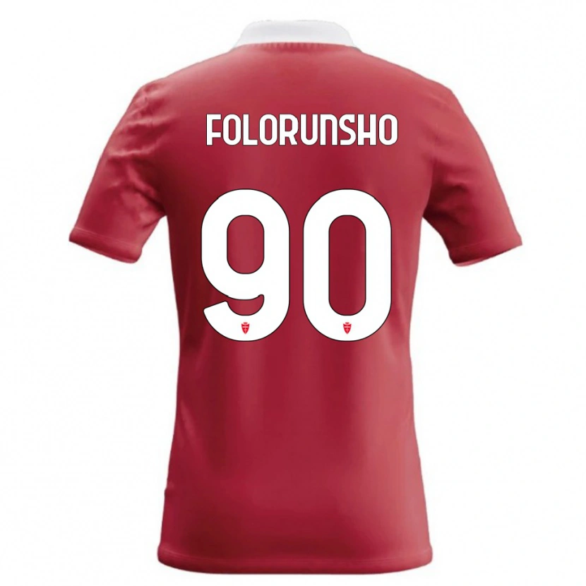 Danxen Enfant Maillot Michael Folorunsho #90 Rouge Blanc Tenues Domicile 2026/27 T-Shirt