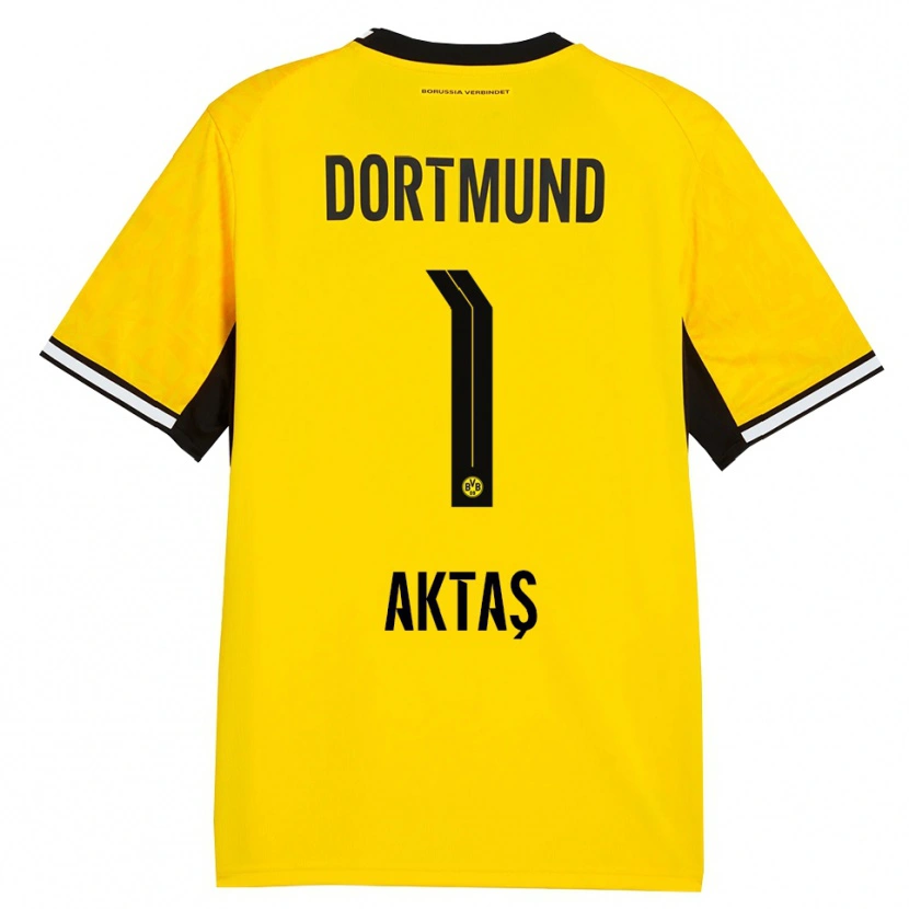 Danxen Enfant Maillot Yılmaz Aktaş #1 Jaune Noir Blanc Tenues Domicile 2026/27 T-Shirt