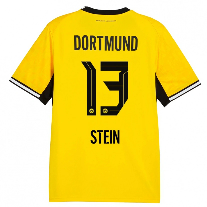 Danxen Enfant Maillot Daniel Stein #13 Jaune Noir Blanc Tenues Domicile 2026/27 T-Shirt