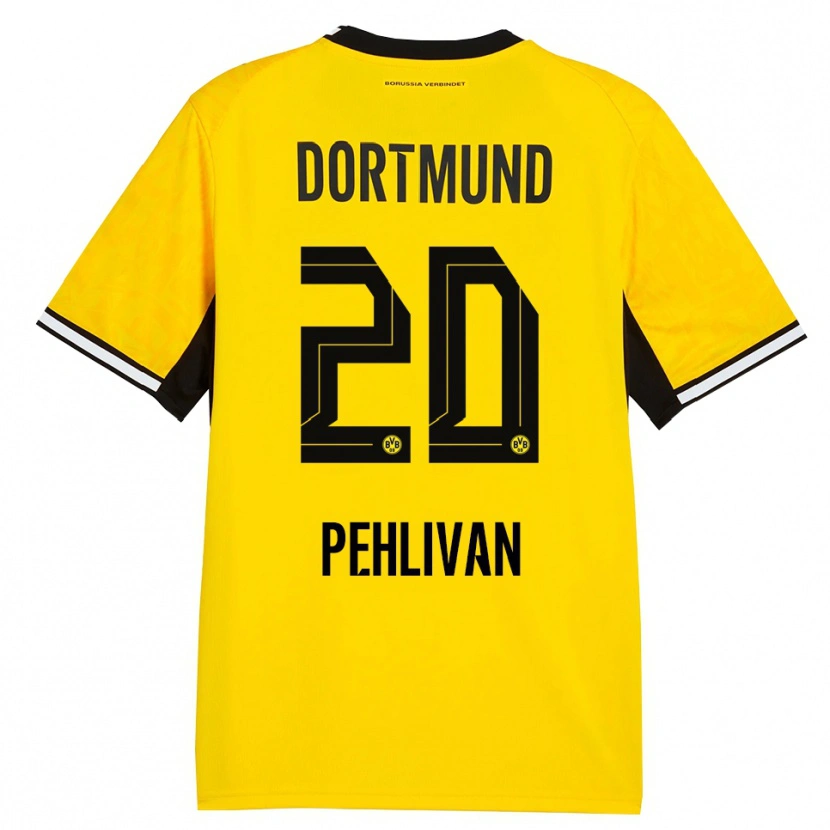 Danxen Enfant Maillot Miran Pehlivan #20 Jaune Noir Blanc Tenues Domicile 2026/27 T-Shirt