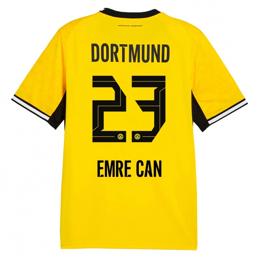 Danxen Enfant Maillot Emre Can #23 Jaune Noir Blanc Tenues Domicile 2026/27 T-Shirt