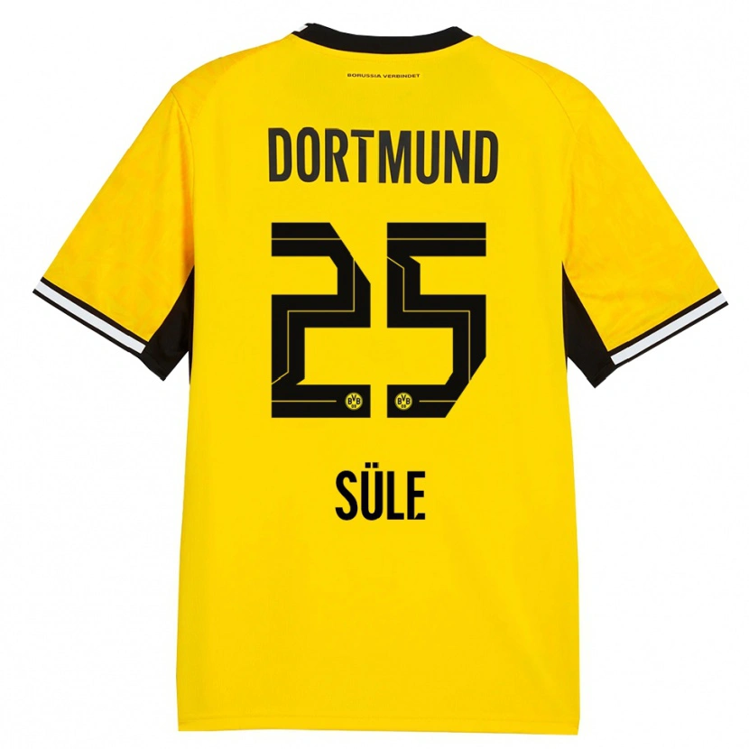 Danxen Enfant Maillot Niklas Süle #25 Jaune Noir Blanc Tenues Domicile 2026/27 T-Shirt