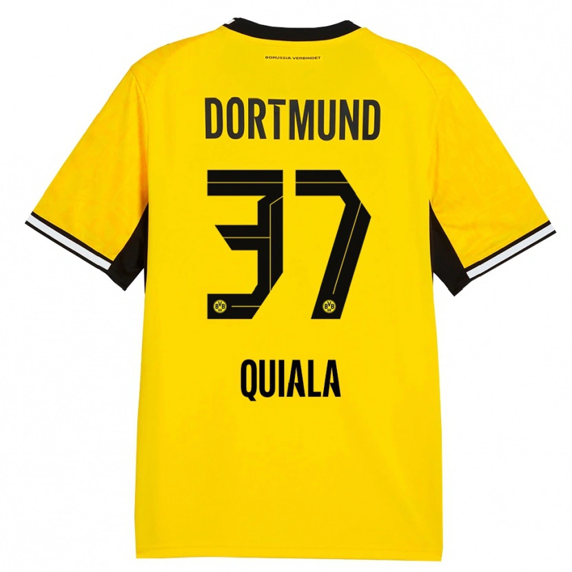 Danxen Enfant Maillot Nanitonda Quiala #37 Jaune Noir Blanc Tenues Domicile 2026/27 T-Shirt