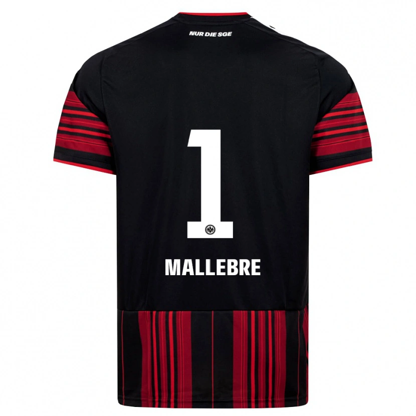 Danxen Enfant Maillot Aaron Mallebre #1 Noir Rouge Blanc Tenues Domicile 2026/27 T-Shirt
