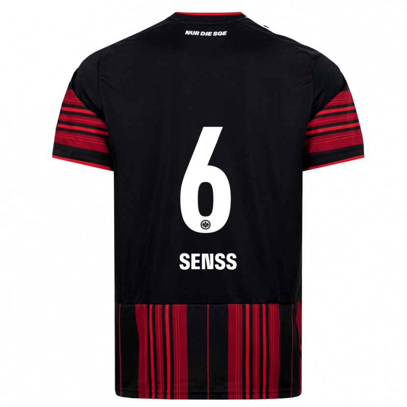 Danxen Enfant Maillot Elisa Senss #6 Noir Rouge Blanc Tenues Domicile 2026/27 T-Shirt