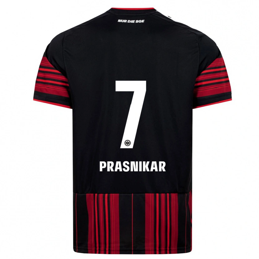 Danxen Enfant Maillot Lara Prasnikar #7 Noir Rouge Blanc Tenues Domicile 2026/27 T-Shirt