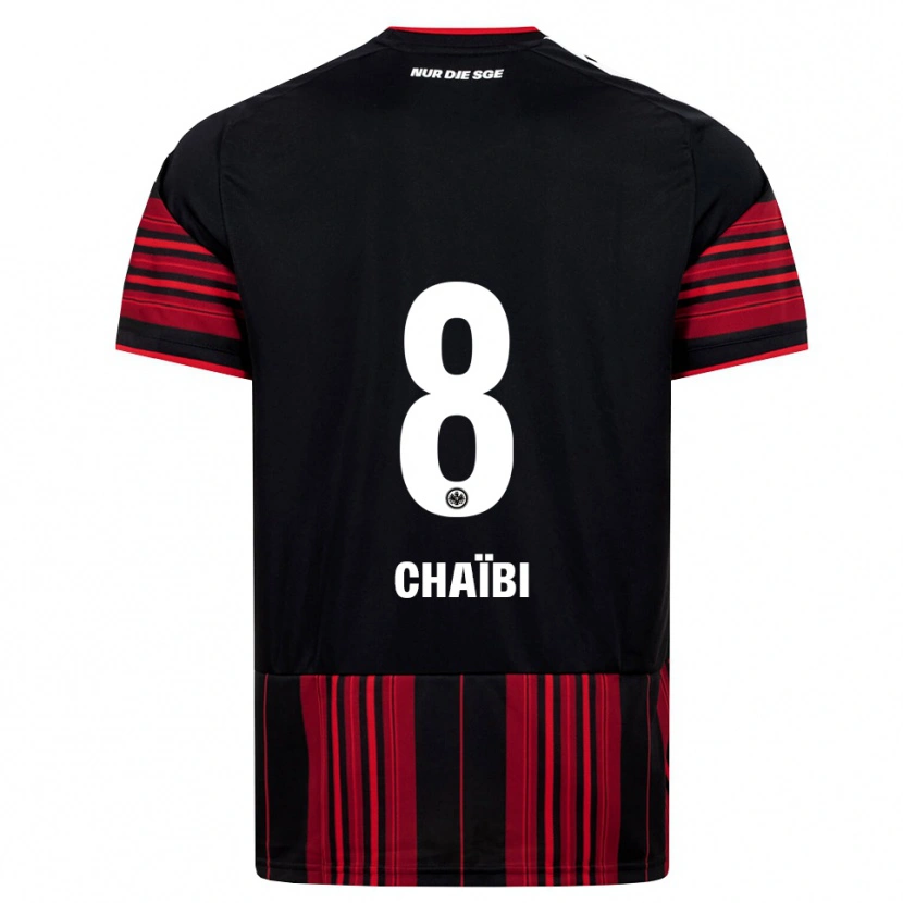 Danxen Enfant Maillot Farès Chaïbi #8 Noir Rouge Blanc Tenues Domicile 2026/27 T-Shirt