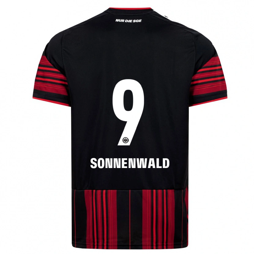 Danxen Enfant Maillot Lukas Sonnenwald #9 Noir Rouge Blanc Tenues Domicile 2026/27 T-Shirt