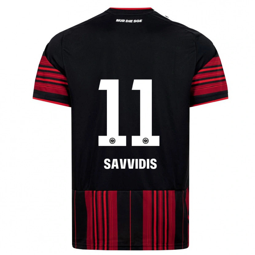 Danxen Enfant Maillot Rafail Savvidis #11 Noir Rouge Blanc Tenues Domicile 2026/27 T-Shirt