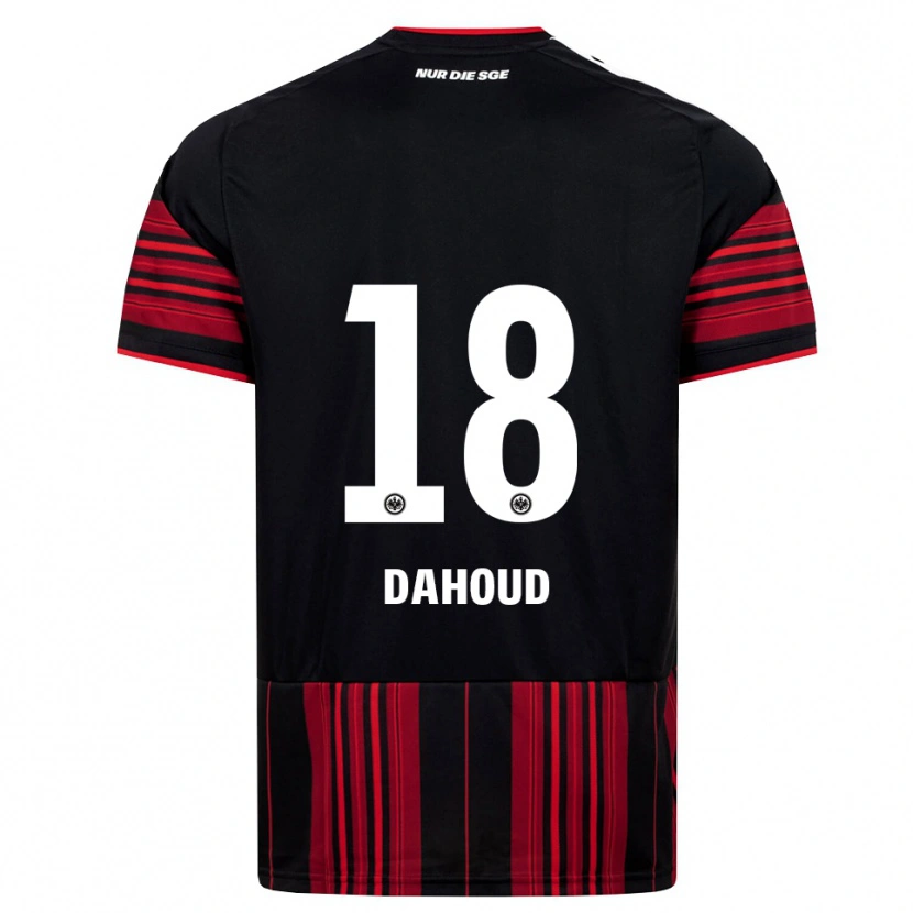 Danxen Enfant Maillot Mahmoud Dahoud #18 Noir Rouge Blanc Tenues Domicile 2026/27 T-Shirt