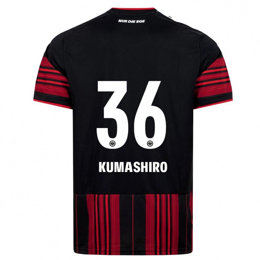 Danxen Enfant Maillot Keito Kumashiro #36 Noir Rouge Blanc Tenues Domicile 2026/27 T-Shirt