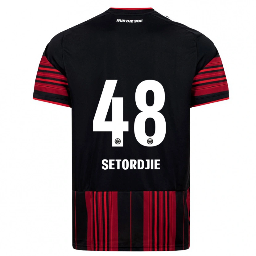 Danxen Enfant Maillot Lawrence Setordjie #48 Noir Rouge Blanc Tenues Domicile 2026/27 T-Shirt