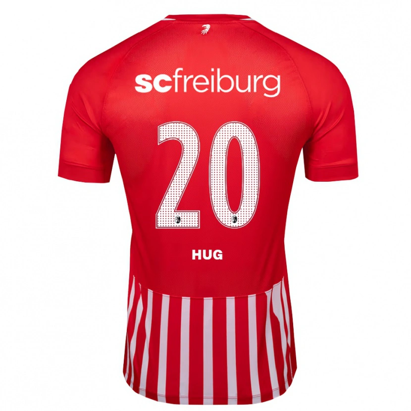 Danxen Enfant Maillot Nico Hug #20 Rouge Blanc Noir Tenues Domicile 2026/27 T-Shirt