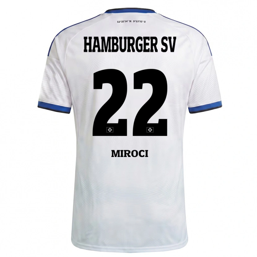Danxen Enfant Maillot Dionart Miroci #22 Blanc Noir Bleu Tenues Domicile 2026/27 T-Shirt