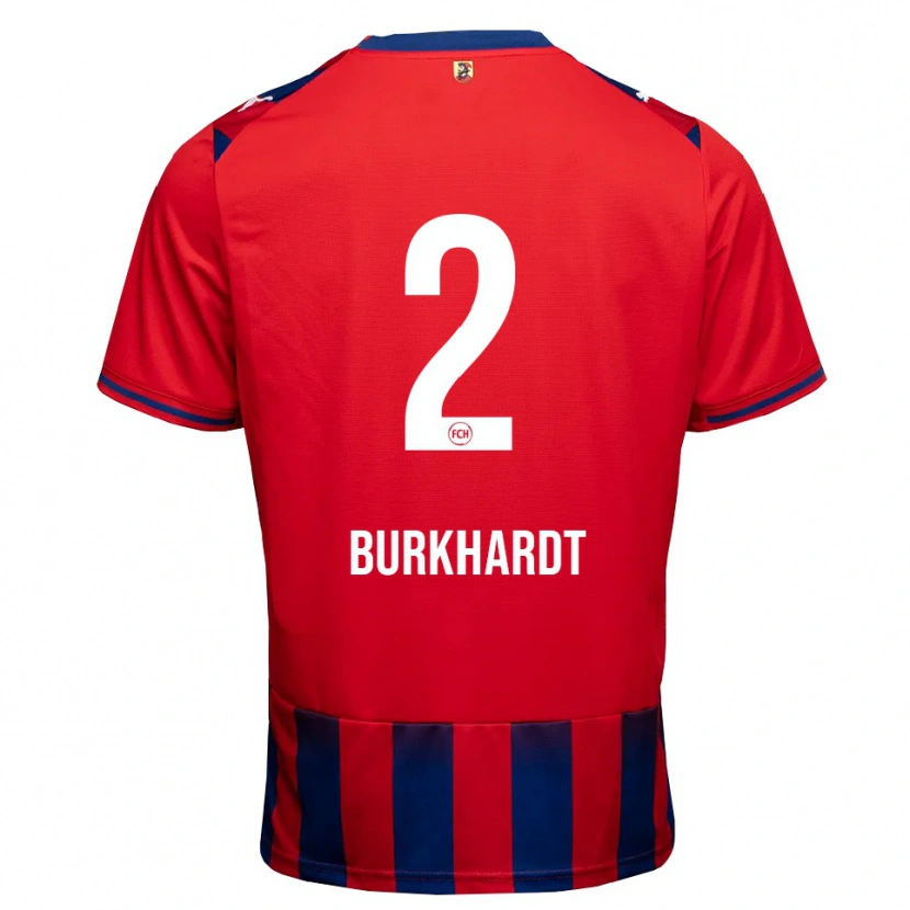 Danxen Enfant Maillot Hannes Burkhardt #2 Bleu Roi Blanc Rouge Tenues Domicile 2026/27 T-Shirt