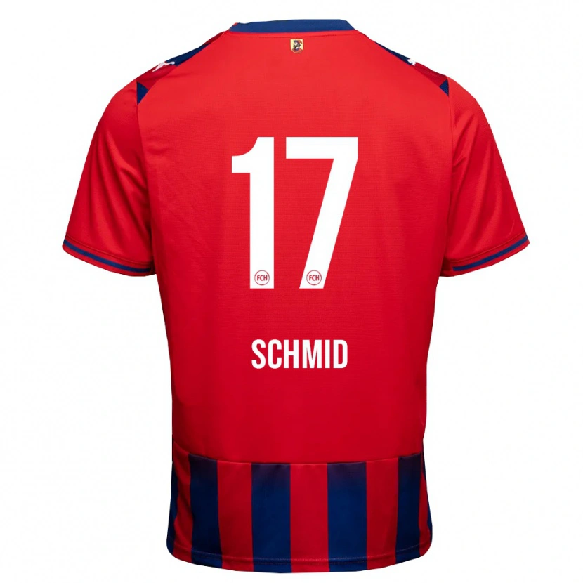 Danxen Enfant Maillot Florent Schmid #17 Bleu Roi Blanc Rouge Tenues Domicile 2026/27 T-Shirt