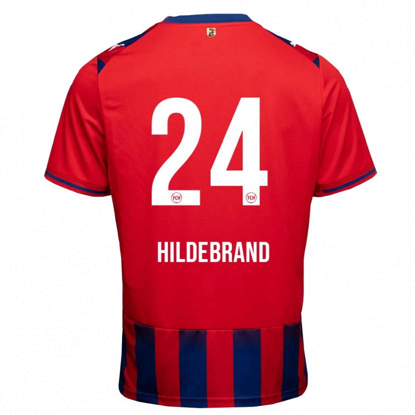 Danxen Enfant Maillot Jan Hildebrandt #24 Bleu Roi Blanc Rouge Tenues Domicile 2026/27 T-Shirt