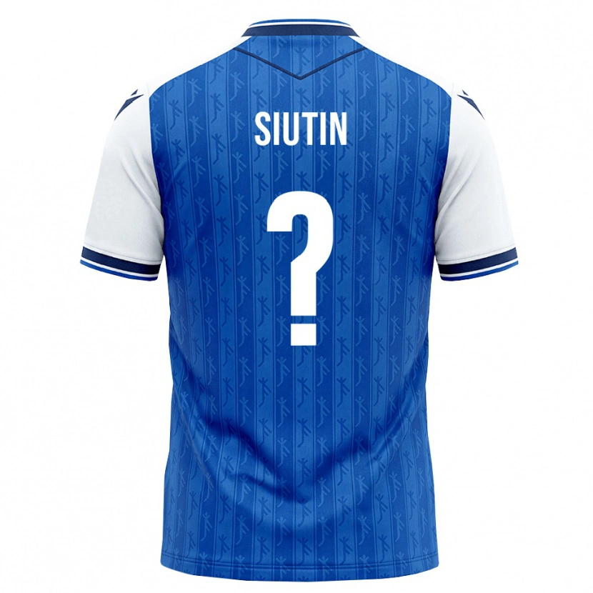 Danxen Enfant Maillot Kirill Siutin #0 Bleu Roi Blanc Tenues Domicile 2026/27 T-Shirt