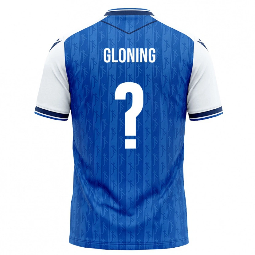 Danxen Enfant Maillot Laura Gloning #0 Bleu Roi Blanc Tenues Domicile 2026/27 T-Shirt