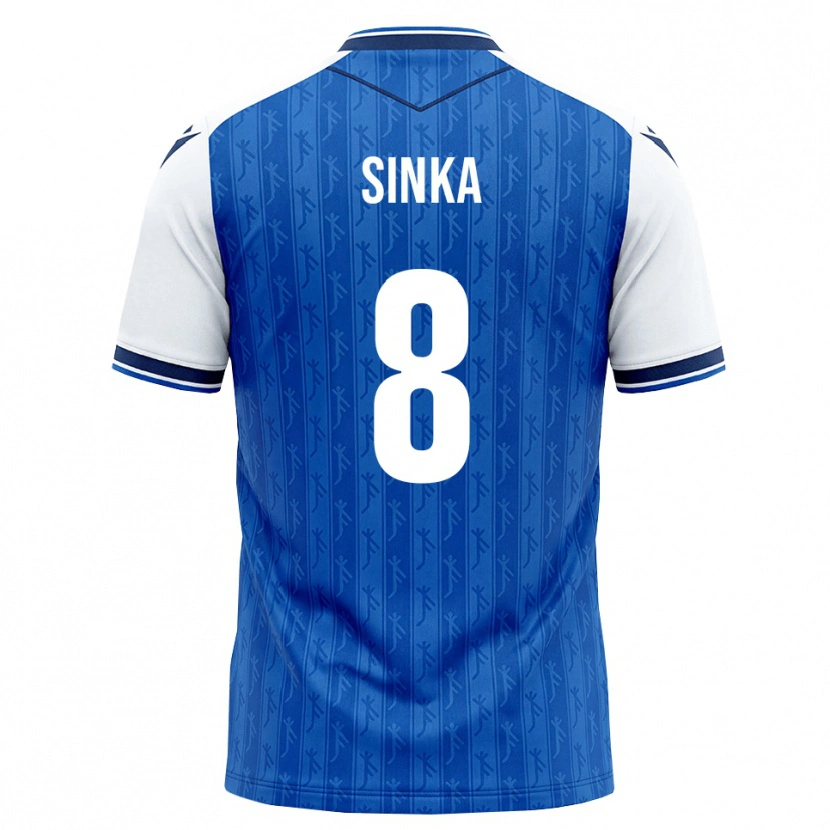 Danxen Enfant Maillot Napsugár Sinka #8 Bleu Roi Blanc Tenues Domicile 2026/27 T-Shirt