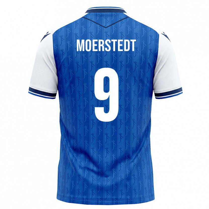 Danxen Enfant Maillot Max Moerstedt #9 Bleu Roi Blanc Tenues Domicile 2026/27 T-Shirt