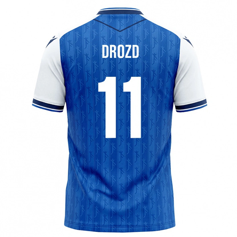 Danxen Enfant Maillot Nikita Drozd #11 Bleu Roi Blanc Tenues Domicile 2026/27 T-Shirt