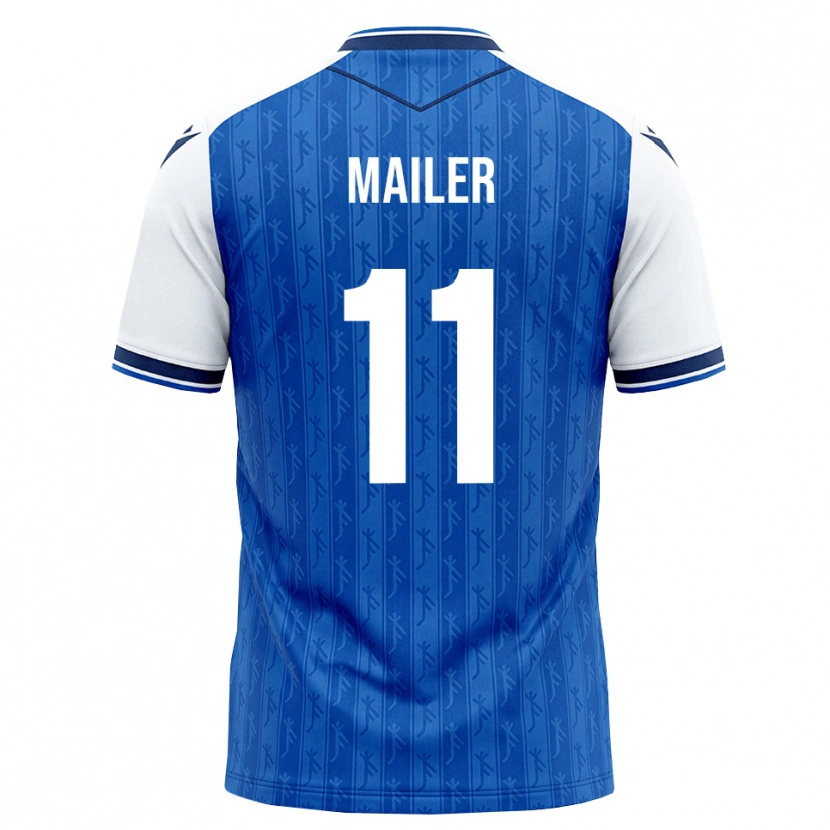 Danxen Enfant Maillot Emanuele Mailer #11 Bleu Roi Blanc Tenues Domicile 2026/27 T-Shirt
