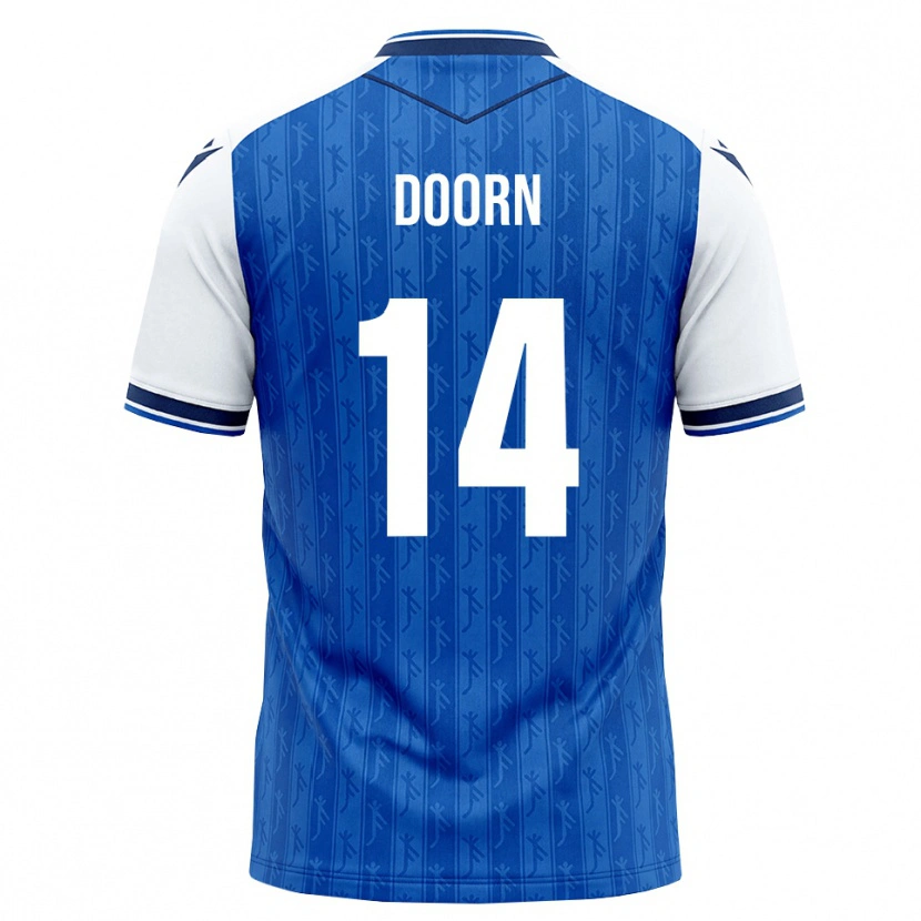 Danxen Enfant Maillot Lisa Doorn #14 Bleu Roi Blanc Tenues Domicile 2026/27 T-Shirt