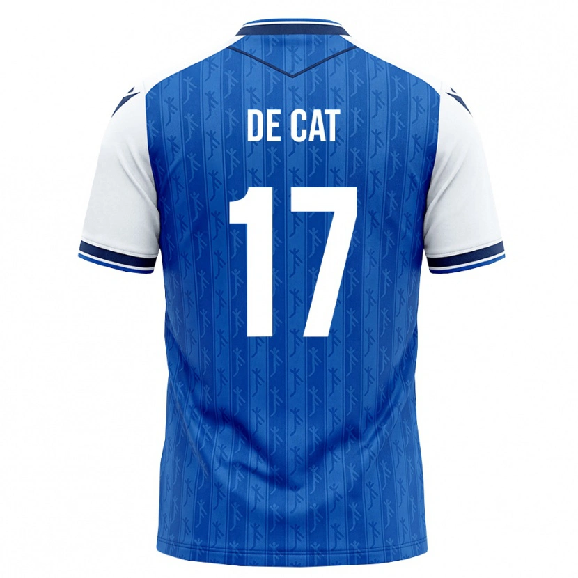 Danxen Enfant Maillot Nathan De Cat #17 Bleu Roi Blanc Tenues Domicile 2026/27 T-Shirt