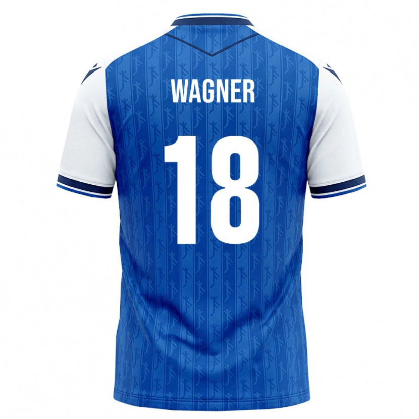 Danxen Enfant Maillot Ricardo Wagner #18 Bleu Roi Blanc Tenues Domicile 2026/27 T-Shirt