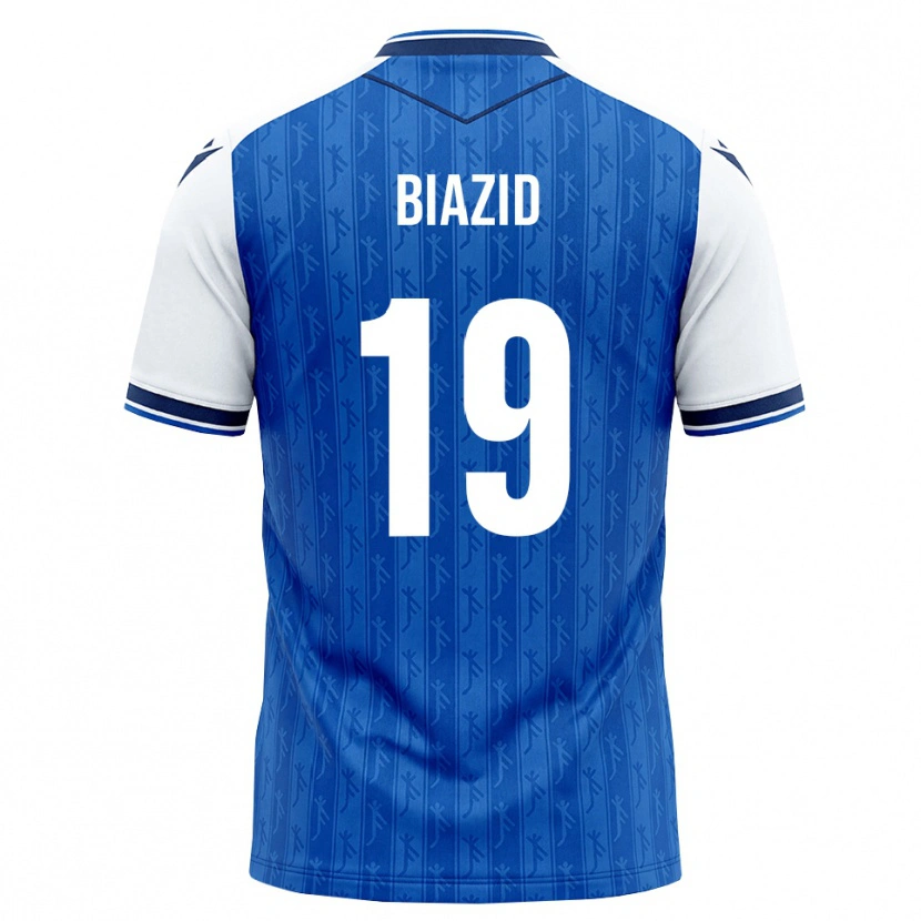 Danxen Enfant Maillot Zain Biazid #19 Bleu Roi Blanc Tenues Domicile 2026/27 T-Shirt