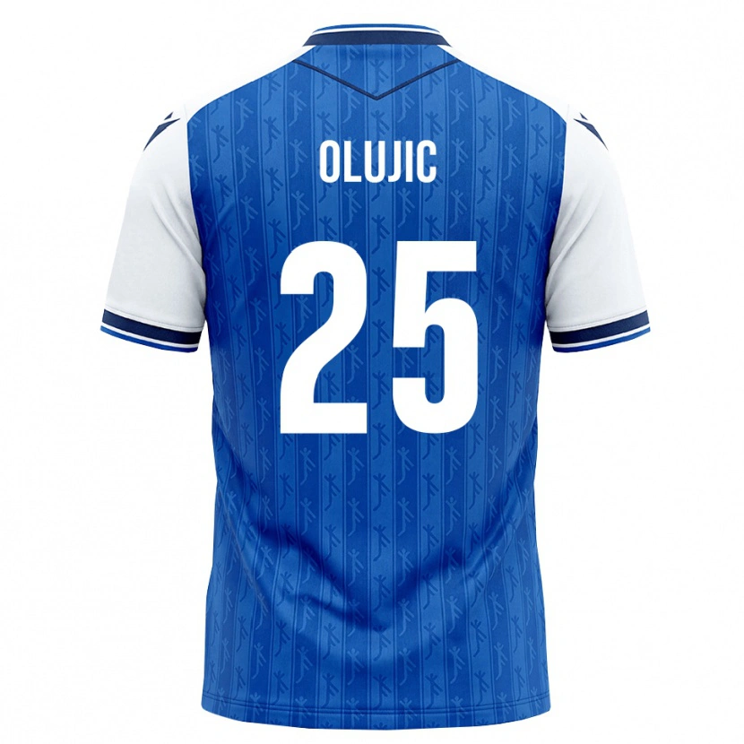 Danxen Enfant Maillot Romeo Olujic #25 Bleu Roi Blanc Tenues Domicile 2026/27 T-Shirt