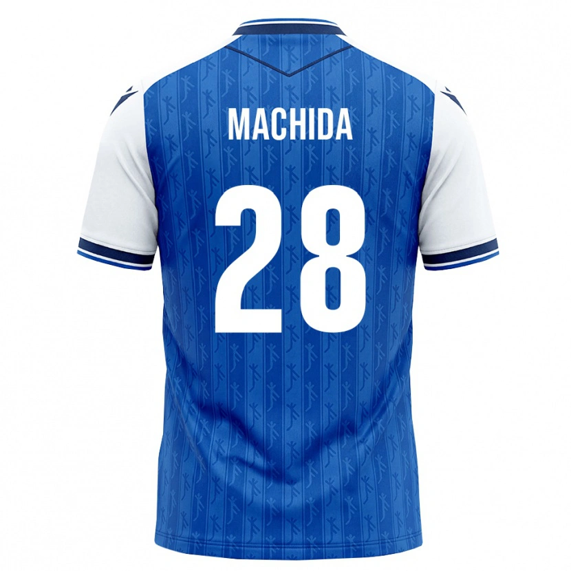 Danxen Enfant Maillot Koki Machida #28 Bleu Roi Blanc Tenues Domicile 2026/27 T-Shirt