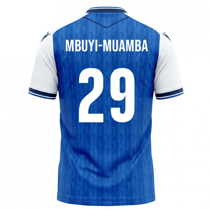 Danxen Enfant Maillot Hubert Mbuyi-Muamba #29 Bleu Roi Blanc Tenues Domicile 2026/27 T-Shirt