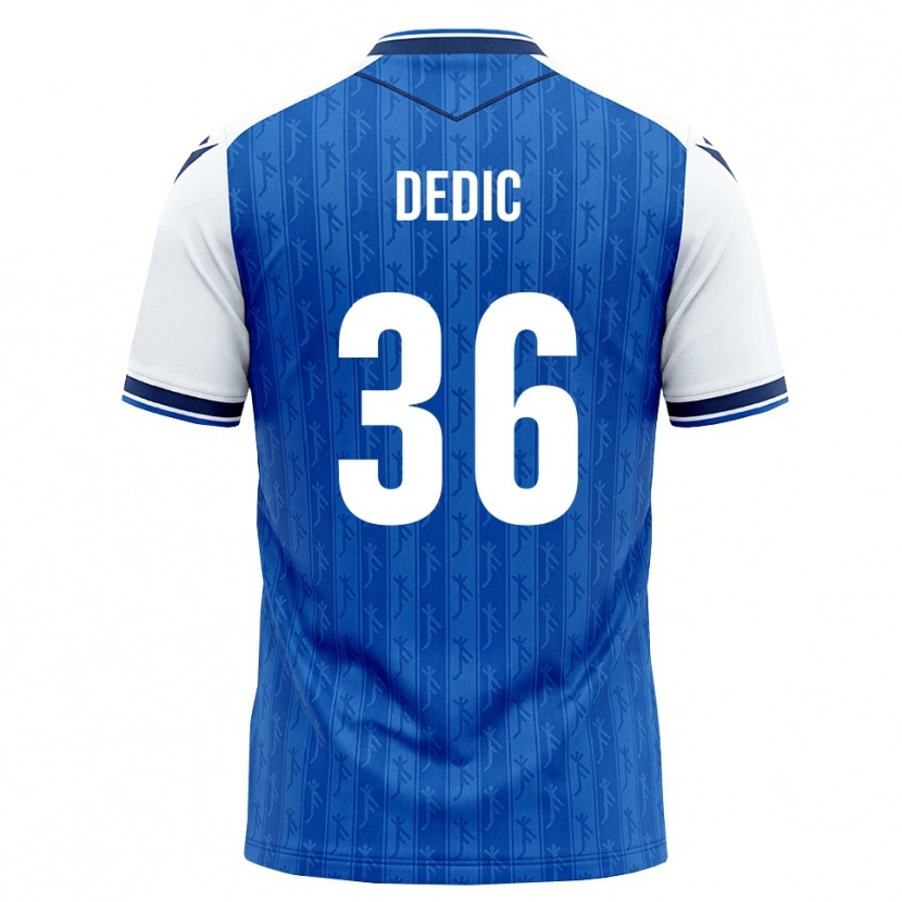 Danxen Enfant Maillot Jakov Dedic #36 Bleu Roi Blanc Tenues Domicile 2026/27 T-Shirt
