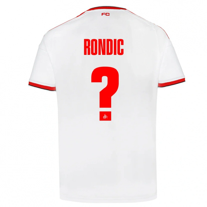 Danxen Enfant Maillot Imad Rondic #0 Blanc Rouge Noir Tenues Domicile 2026/27 T-Shirt