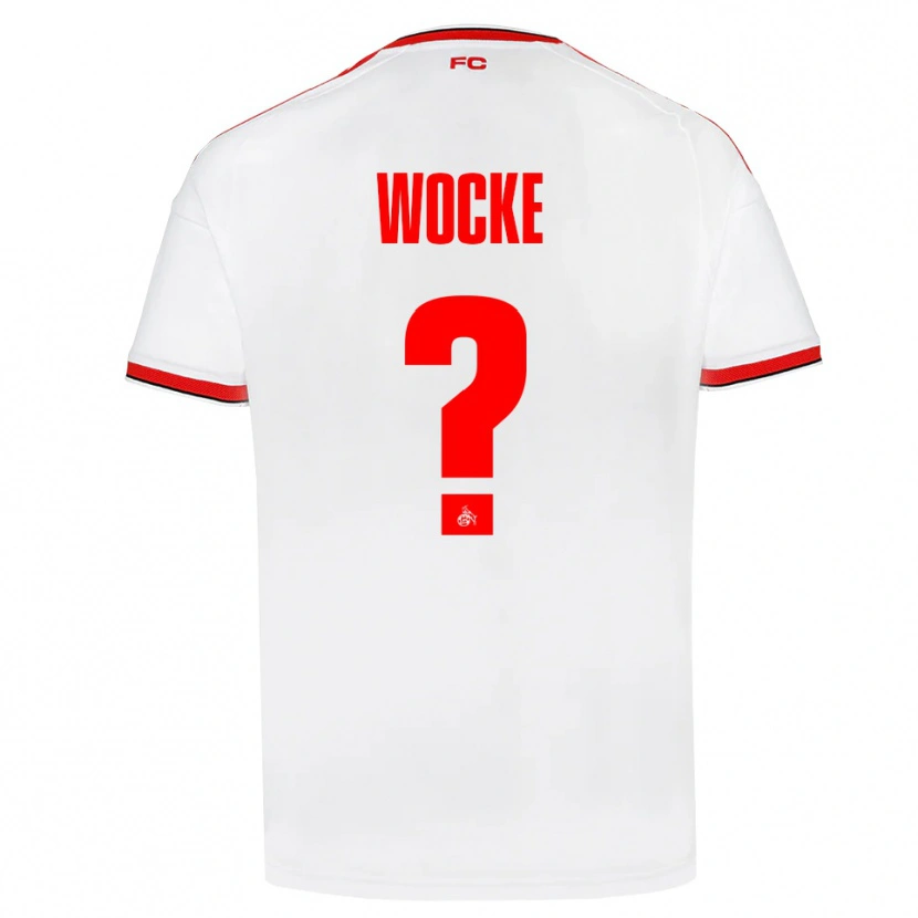 Danxen Enfant Maillot Lukas Wocke #0 Blanc Rouge Noir Tenues Domicile 2026/27 T-Shirt