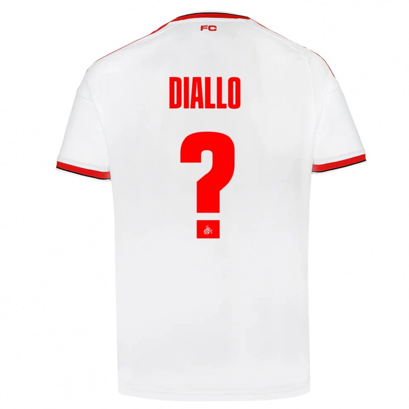 Danxen Enfant Maillot Ismaila Diallo #0 Blanc Rouge Noir Tenues Domicile 2026/27 T-Shirt
