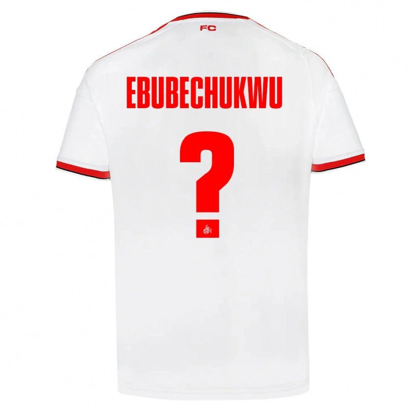 Danxen Enfant Maillot Duru-Francis Promise Ebubechukwu #0 Blanc Rouge Noir Tenues Domicile 2026/27 T-Shirt