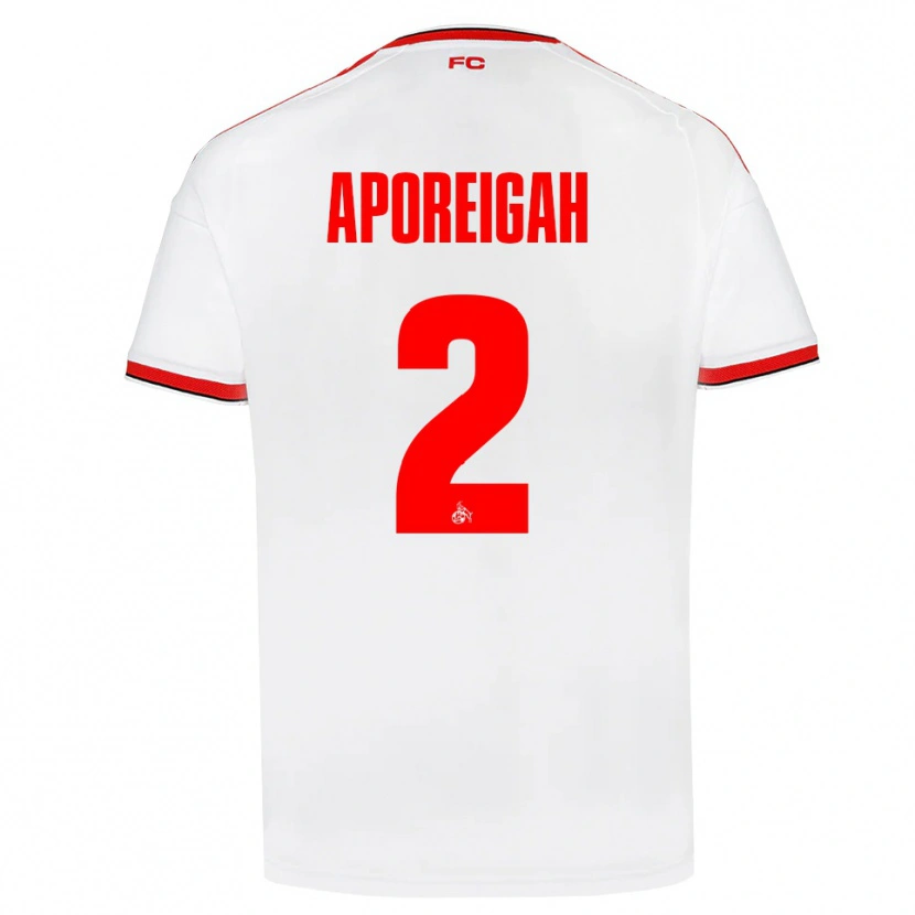 Danxen Enfant Maillot Leo Aporeigah #2 Blanc Rouge Noir Tenues Domicile 2026/27 T-Shirt