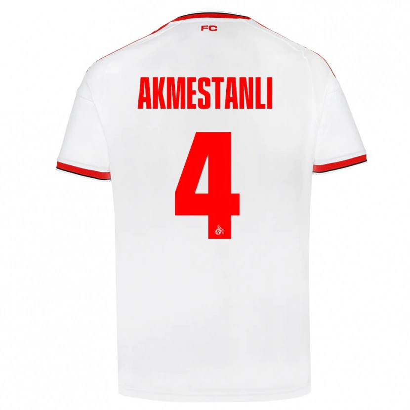 Danxen Enfant Maillot Teoman Akmestanli #4 Blanc Rouge Noir Tenues Domicile 2026/27 T-Shirt