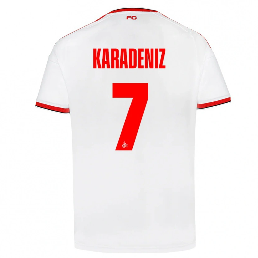 Danxen Enfant Maillot Thierry Karadeniz #7 Blanc Rouge Noir Tenues Domicile 2026/27 T-Shirt