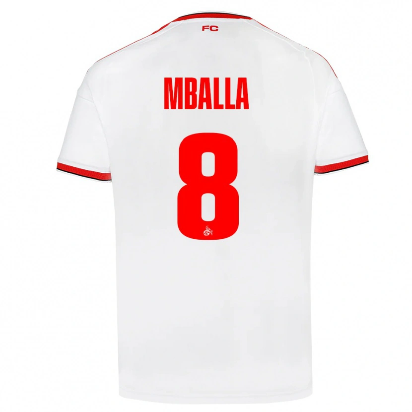 Danxen Enfant Maillot Loiks Mballa #8 Blanc Rouge Noir Tenues Domicile 2026/27 T-Shirt
