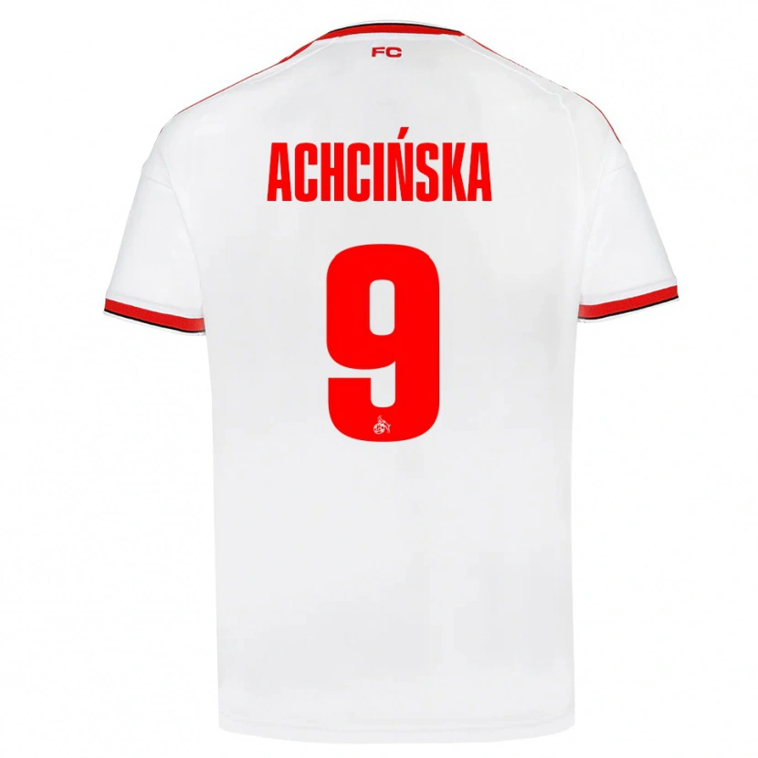 Danxen Enfant Maillot Adriana Achcińska #9 Blanc Rouge Noir Tenues Domicile 2026/27 T-Shirt